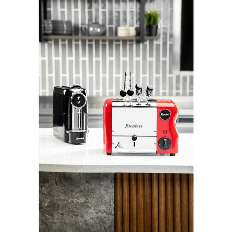 Grille-pain avec grilles sandwich Rowlett Esprit 2 fentes rouge - FRANCE CHR