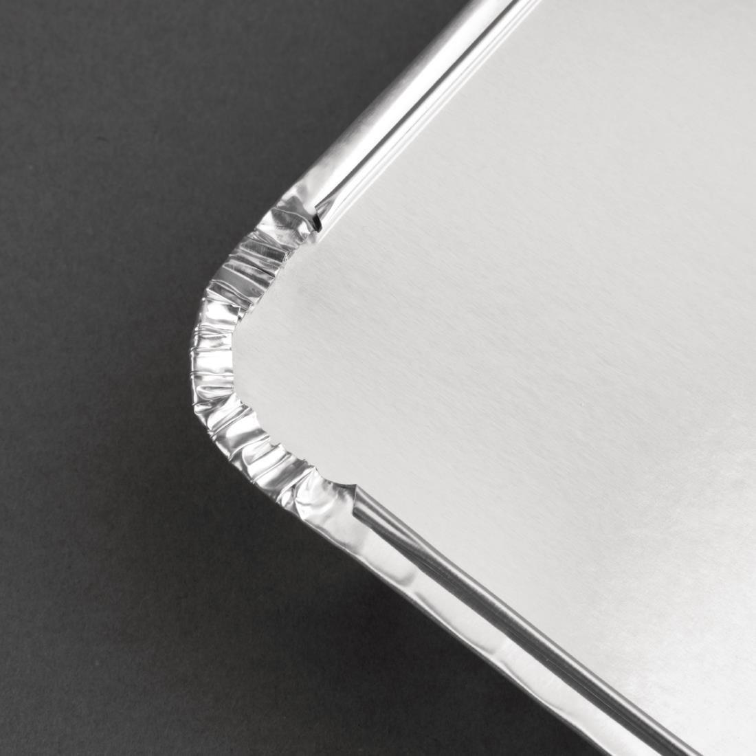 Grands couvercles en carton ciré Fiesta Recyclable pour barquettes aluminium (Lot de 500) - FRANCE CHR