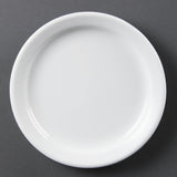 Assiettes à bord étroit blanches Olympia 180mm (Lot de 12) - FRANCE CHR