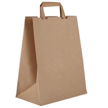 Grands sacs compostables en papier recyclé Vegware largeur 25 cm (x250) - FRANCE CHR