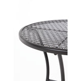 Table bistro ronde en acier ajouré Bolero noire 600mm - FRANCE CHR