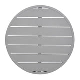 Plateau de table rond en aluminium Bolero gris clair 580 mm - FRANCE CHR