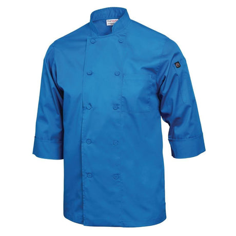 Veste de cuisine mixte Chef Works bleue S - FRANCE CHR