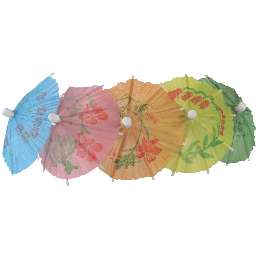 Parasols en papier de différentes couleurs (Lot de 144) - FRANCE CHR