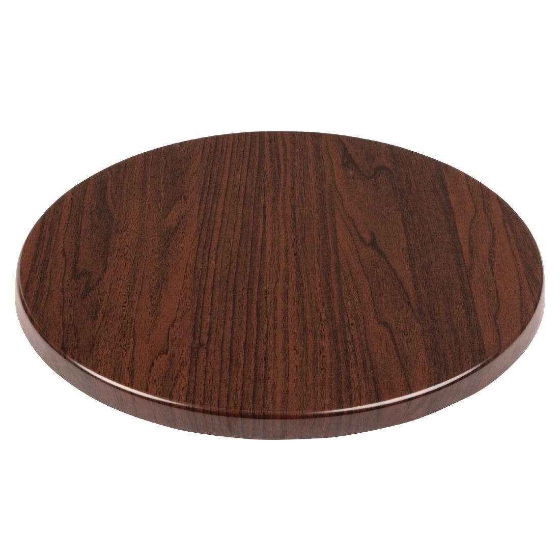 Plateau de table rond Bolero 600mm marron foncé - FRANCE CHR