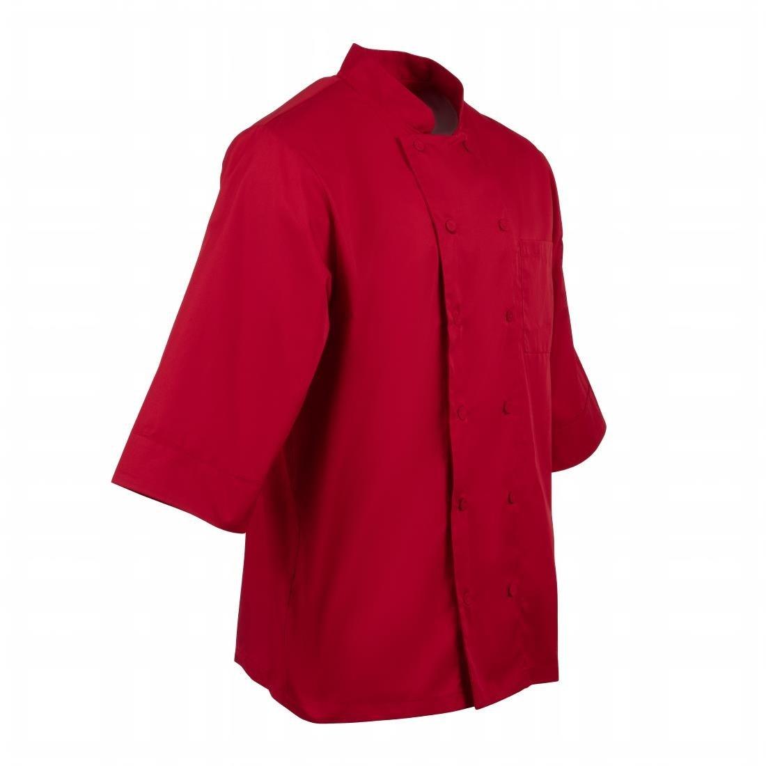 Veste de cuisine mixte Chef Works rouge S - FRANCE CHR