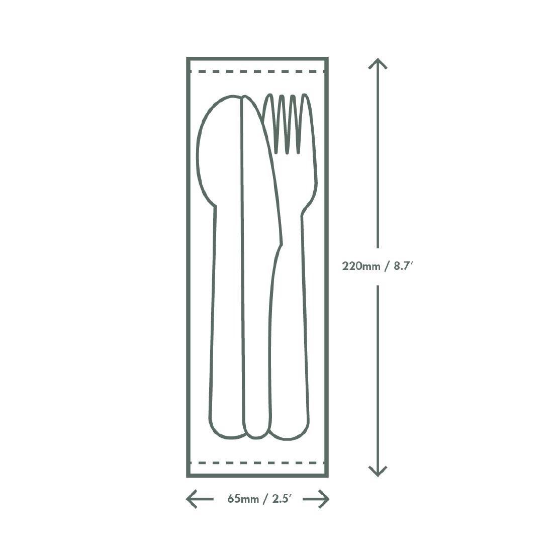 Set de couverts en papier compostables Vegware 4 en1 - FRANCE CHR