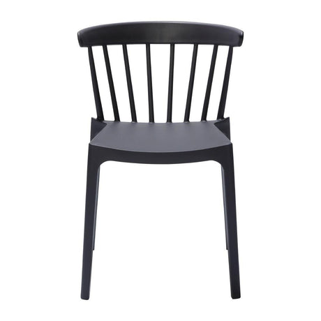 Chaises en polypropylène Windson anthracite (lot de 4) - FRANCE CHR