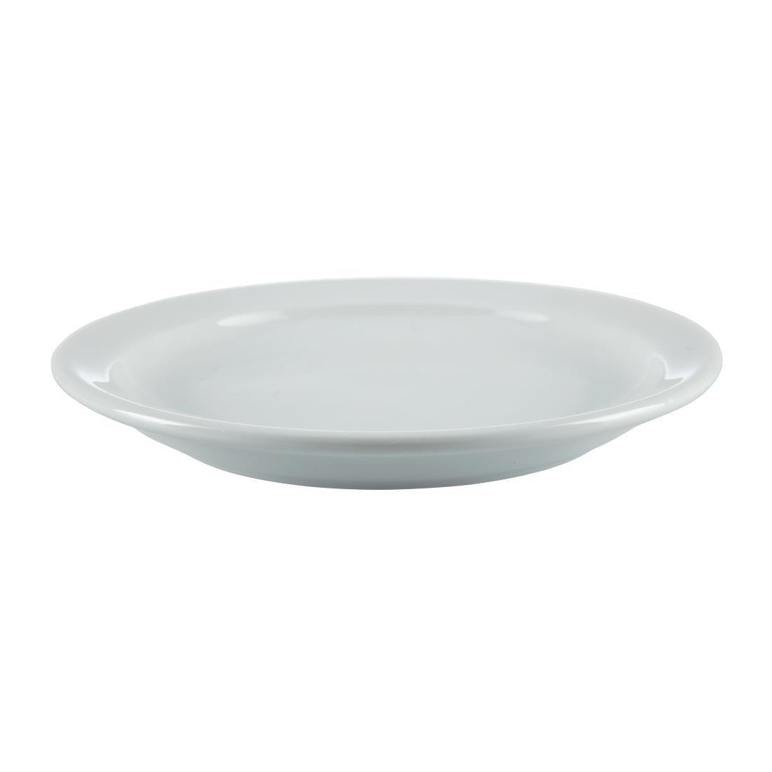 Assiettes à bord étroit blanches Olympia 150mm (Lot de 12) - FRANCE CHR