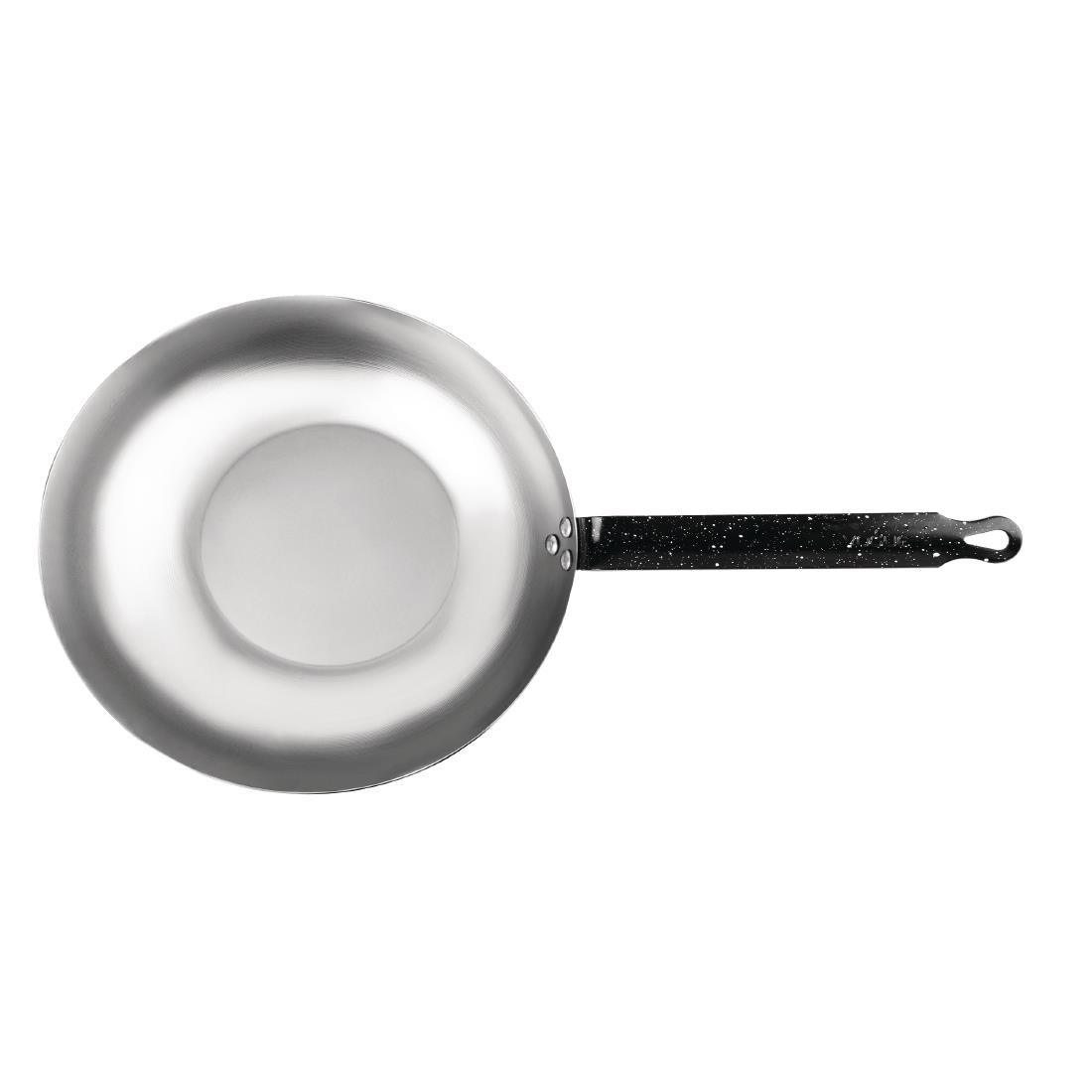 Wok en acier carbone Vogue 280mm - FRANCE CHR