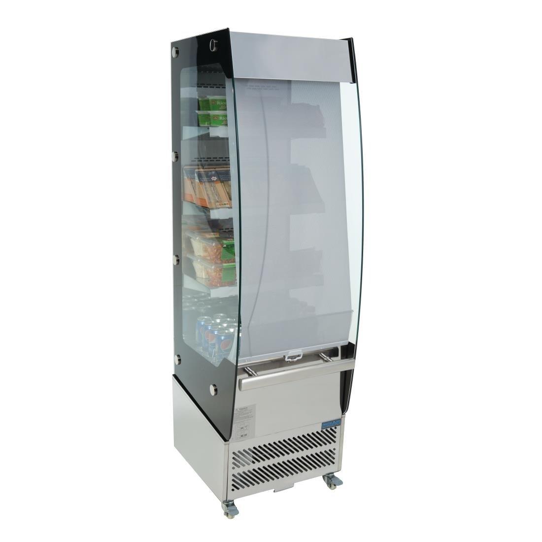 Vitrine positive libre service plusieurs niveaux 220L Polar Série G - FRANCE CHR