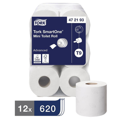 Mini rouleaux de papier toilette Smart One Tork (Lot de 12) - FRANCE CHR