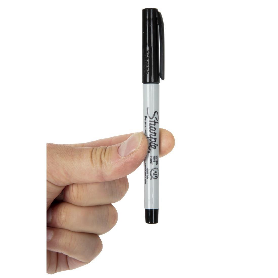 Marqueurs ultra fins permanents noirs Sharpie (lot de 2) - FRANCE CHR