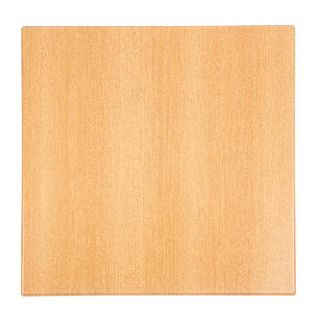 Plateau de table carré Bolero effet hêtre 700mm - FRANCE CHR