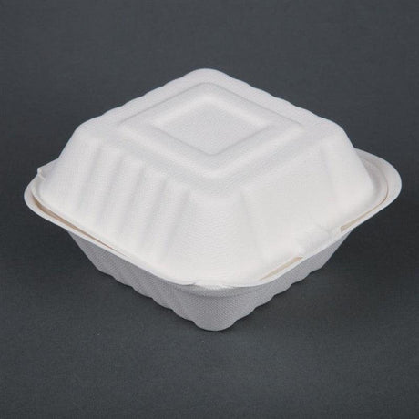 Boîtes à hamburger compostables Fiesta Compostable 15,3 cm (x500) - FRANCE CHR