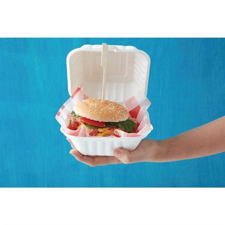 Boîtes à hamburger compostables Fiesta Compostable 14,9 cm (x500) - FRANCE CHR