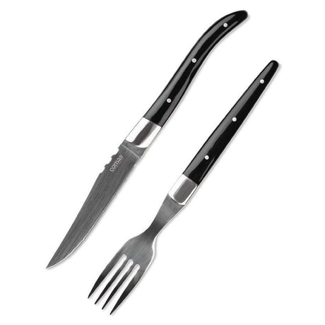 Couteaux à steak ACR noir Comas 22,5 cm (x6) - FRANCE CHR