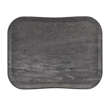 Plateau polyester Century aspect naturel bois Cambro chêne gris 330 x 430mm - FRANCE CHR